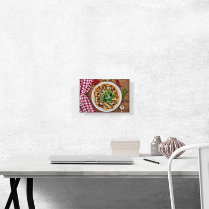 Pizza On Wooden Table Diner Restaurant decor