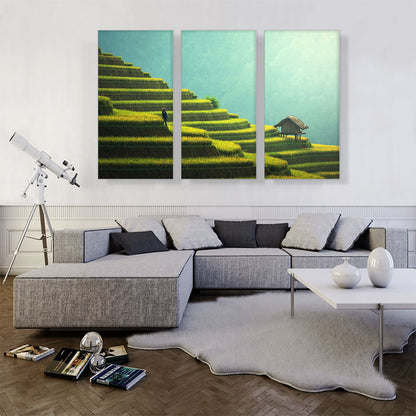 Pyramidal Rice Fields
