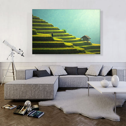 Pyramidal Rice Fields