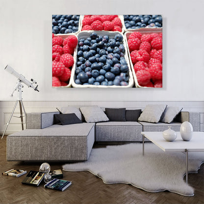 Raspberries and Blueberries Restaurant decor