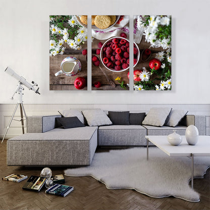 Raspberry With Milk And Cookies Home decor