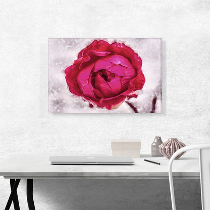 Red Flower Painting Home decor