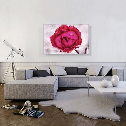 Red Flower Painting Home decor