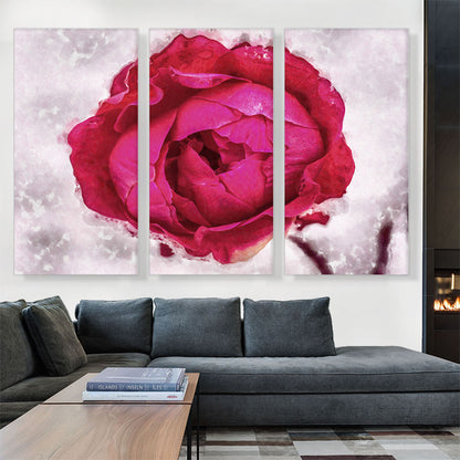 Red Flower Painting Home decor