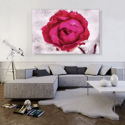 Red Flower Painting Home decor