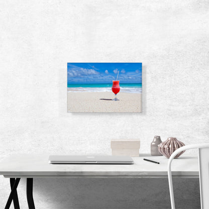 Red On The Sea Beach