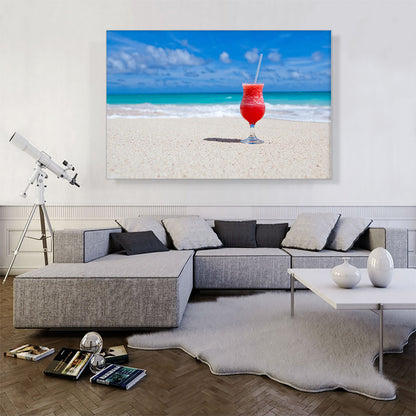 Red On The Sea Beach