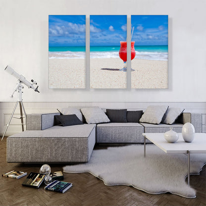 Red On The Sea Beach
