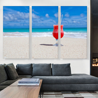 Red On The Sea Beach