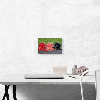 Red Pink and Black Berries Restaurant decor