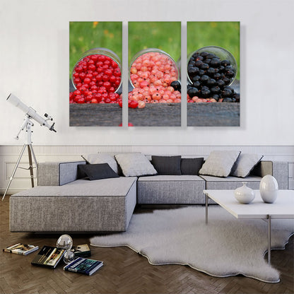 Red Pink and Black Berries Restaurant decor