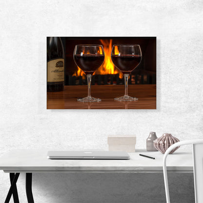 Red Wine In Glass Restaurant decor