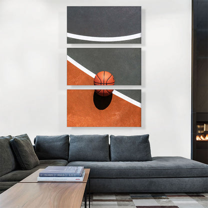 Basketball Ball On Court Home decor