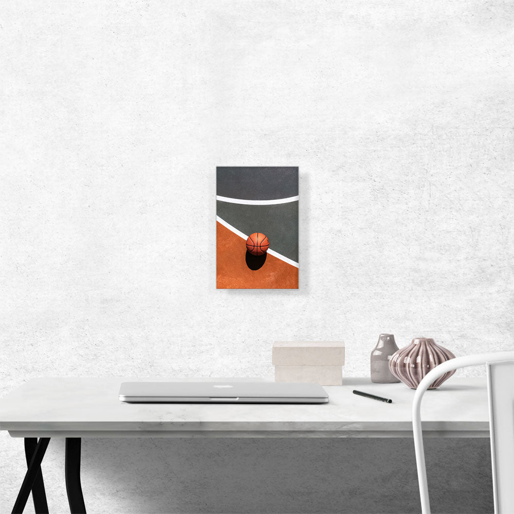 Basketball Ball On Court Home decor