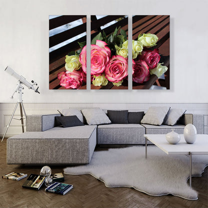 Roses on Bench Home decor
