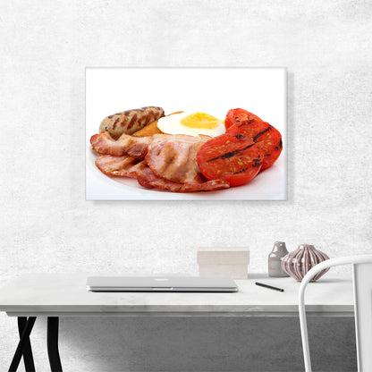 Sausage, Eggs, Bacon and Tomato Breakfast Restaurant decor