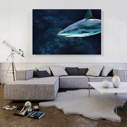 Shark In Ocean Home Decor Rectangle