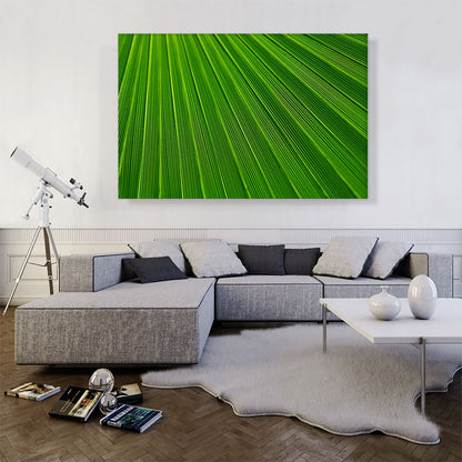 Abstract Green Leaf