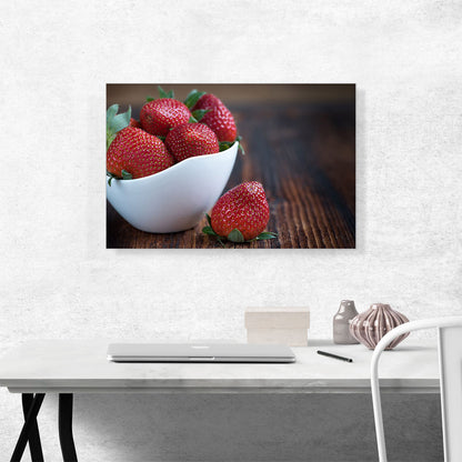 Strawberries In Plate Home decor