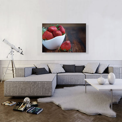 Strawberries In Plate Home decor