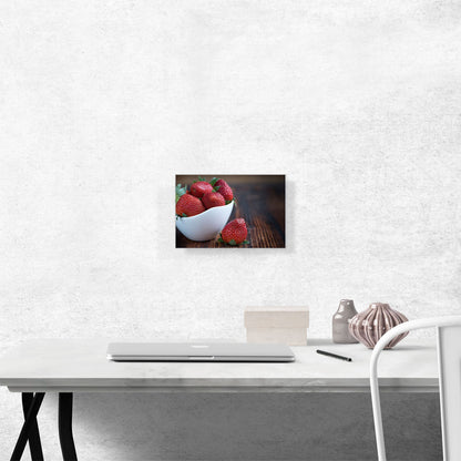 Strawberries In Plate Home decor