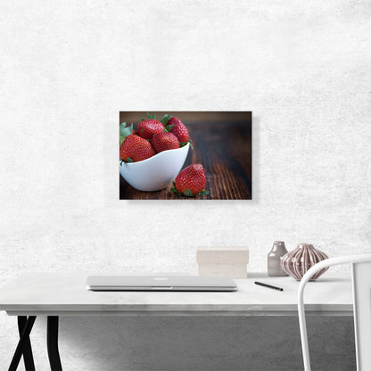 Strawberries In Plate Home decor