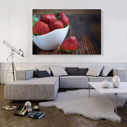 Strawberries In Plate Home decor