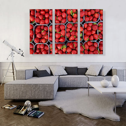 Strawberries Pattern Supermarket decor