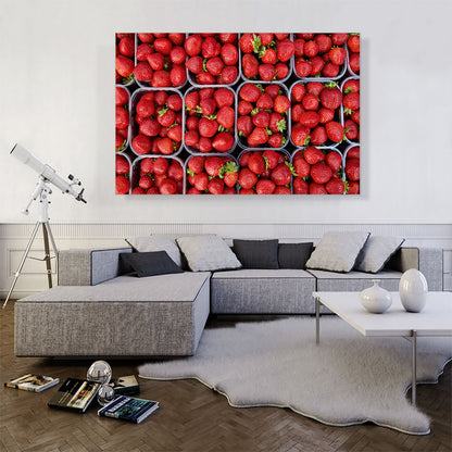 Strawberries Pattern Supermarket decor