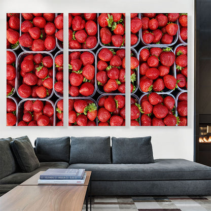 Strawberries Pattern Supermarket decor