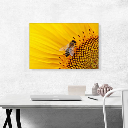 Bee On Sunflower Home decor