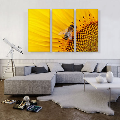 Bee On Sunflower Home decor