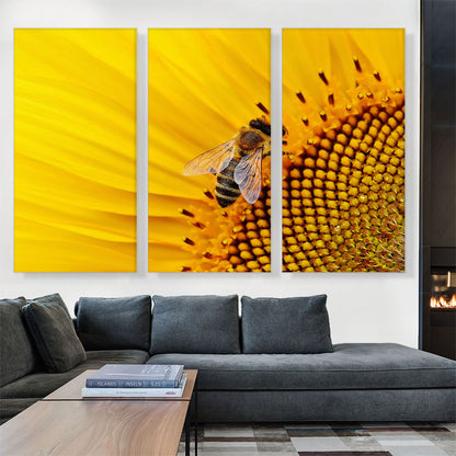Bee On Sunflower Home decor