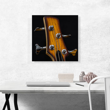 Top of Bass Guitar Music Studio decor