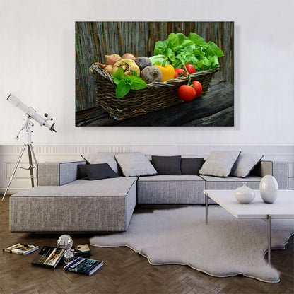 Vegetables In Basket Home decor