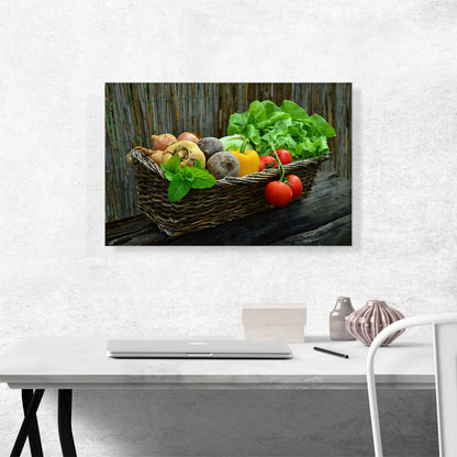 Vegetables In Basket Home decor