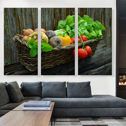 Vegetables In Basket Home decor