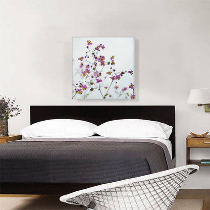 Wild Pink Flowers Home Decor Square
