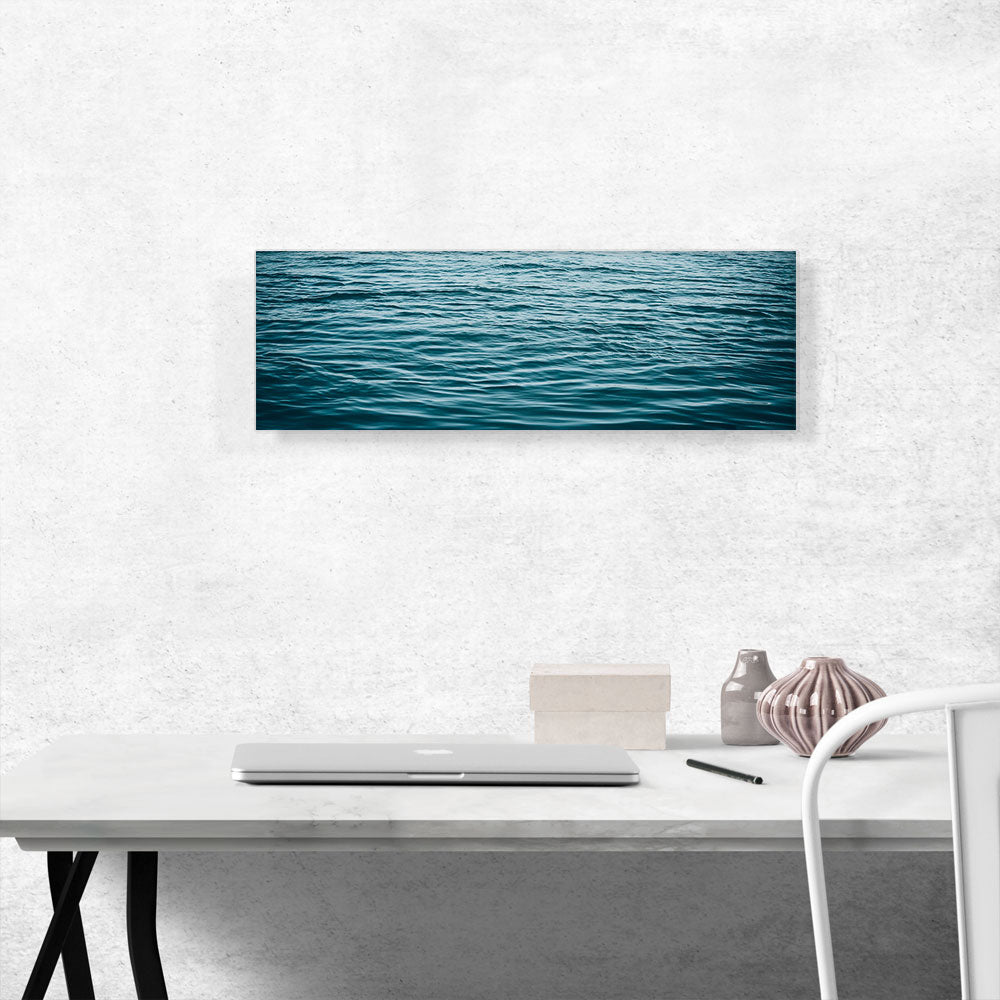 Blue Water Waves Ocean Lake Panoramic
