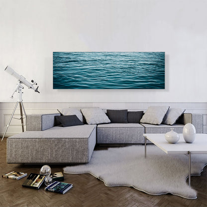 Blue Water Waves Ocean Lake Panoramic