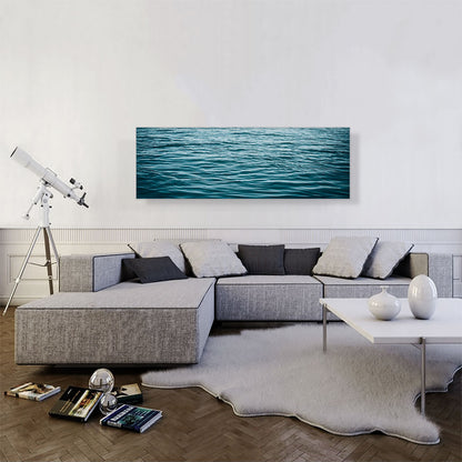 Blue Water Waves Ocean Lake Panoramic