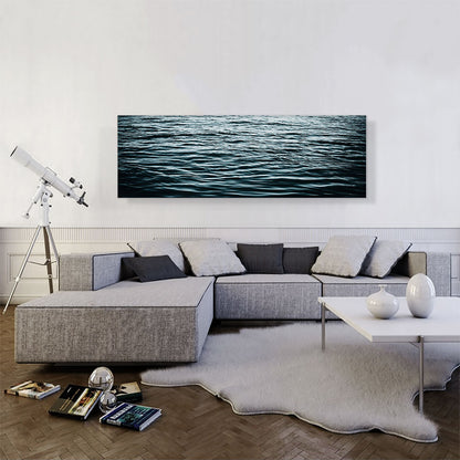Dark Water Waves Ocean Lake Panoramic
