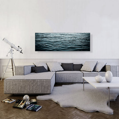 Dark Water Waves Ocean Lake Panoramic