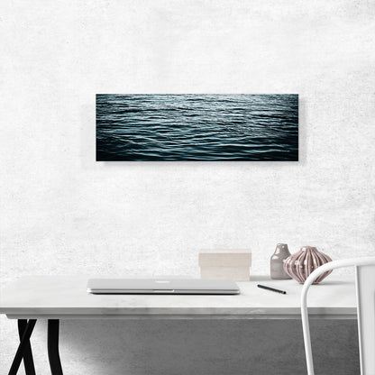 Dark Water Waves Ocean Lake Panoramic
