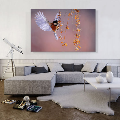 Bird Flying Over Berries Home decor
