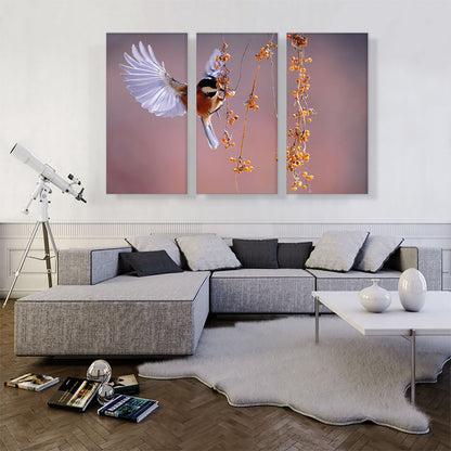 Bird Flying Over Berries Home decor