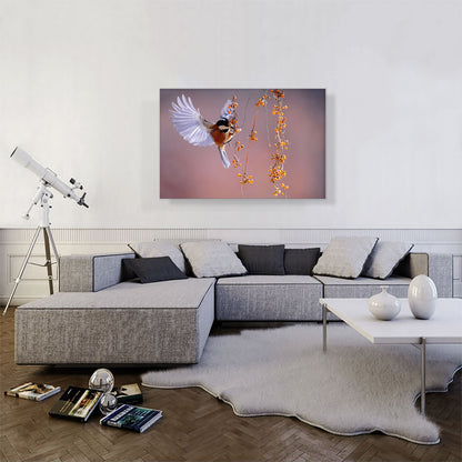 Bird Flying Over Berries Home decor