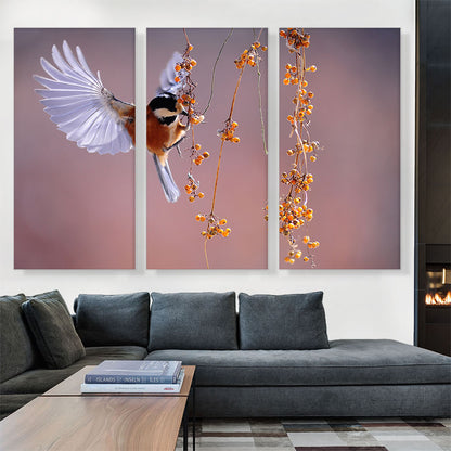 Bird Flying Over Berries Home decor