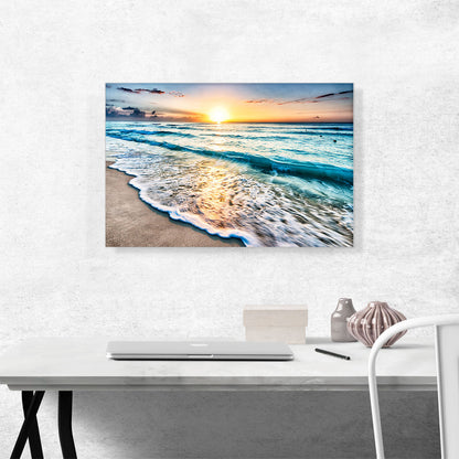 Beach Sunrise Waves