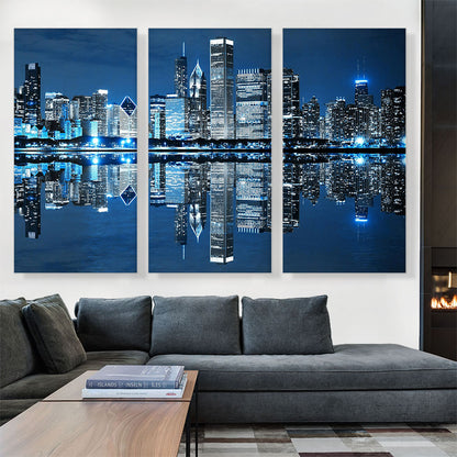 Blue Chicago Illinois Skyline